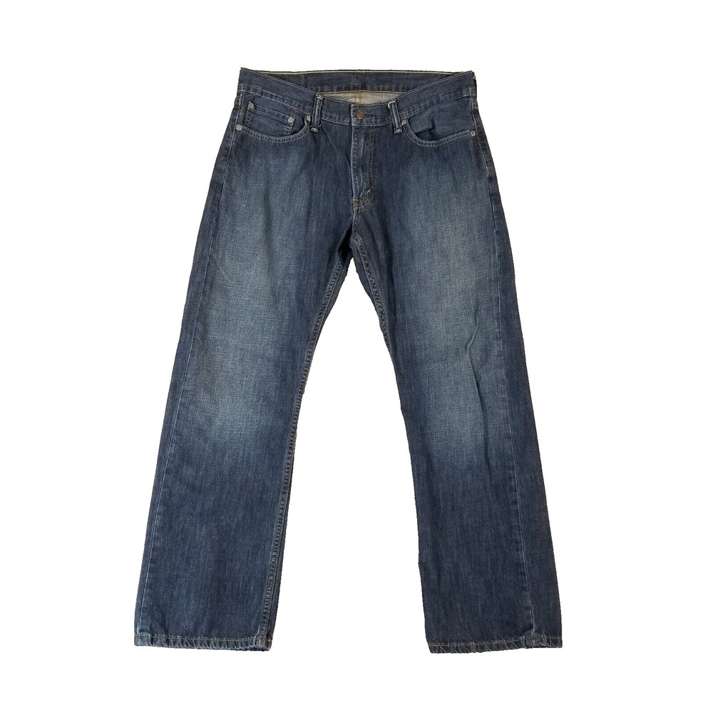 Levi's 514 jeans men's 34x30 regular fit straight blue denim pants retro